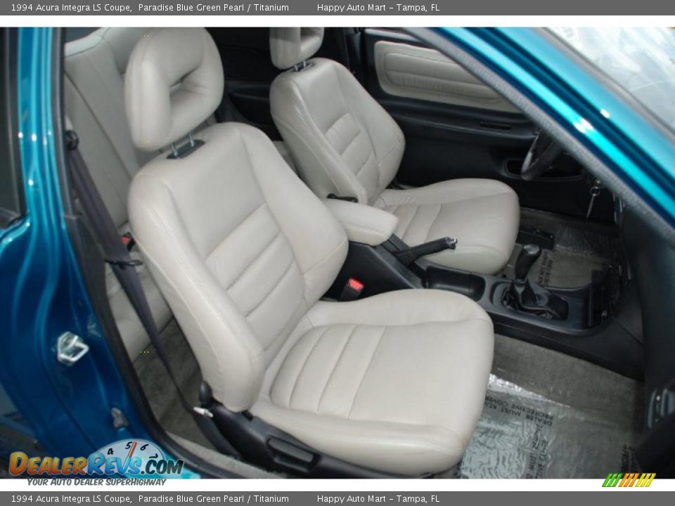 1994 Acura Integra LS Coupe Paradise Blue Green Pearl / Titanium Photo #33
