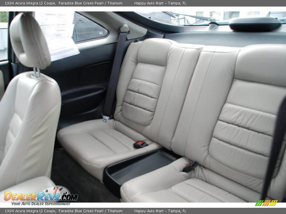 1994 Acura Integra LS Coupe Paradise Blue Green Pearl / Titanium Photo #34