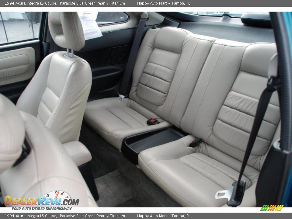 1994 Acura Integra LS Coupe Paradise Blue Green Pearl / Titanium Photo #35