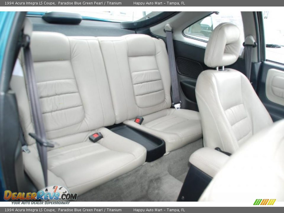 1994 Acura Integra LS Coupe Paradise Blue Green Pearl / Titanium Photo #36