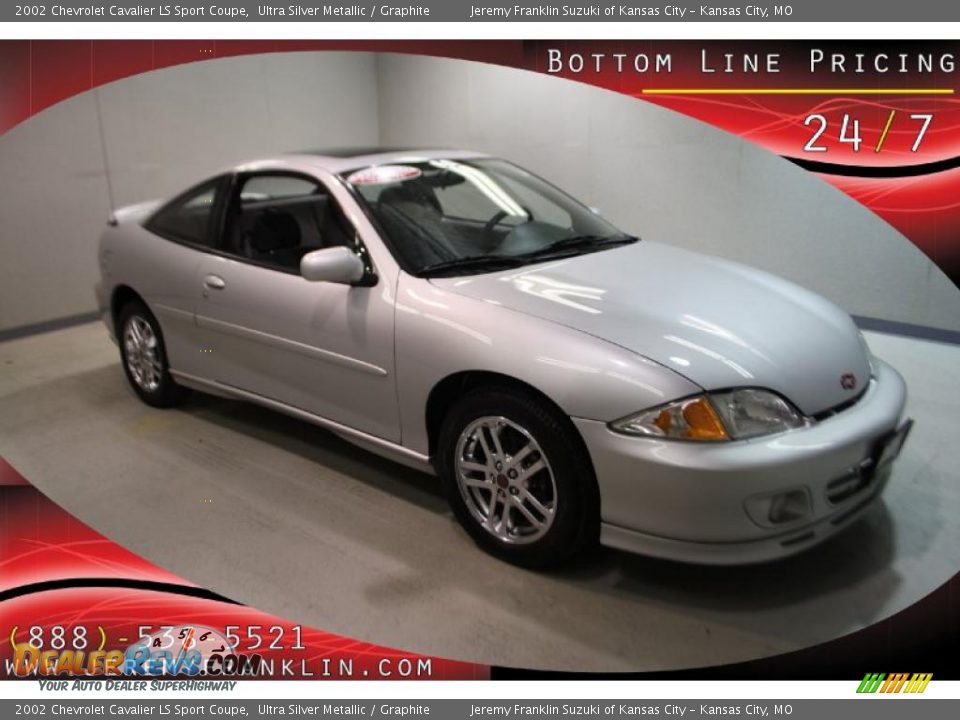 2002 Chevrolet Cavalier LS Sport Coupe Ultra Silver Metallic / Graphite Photo #1