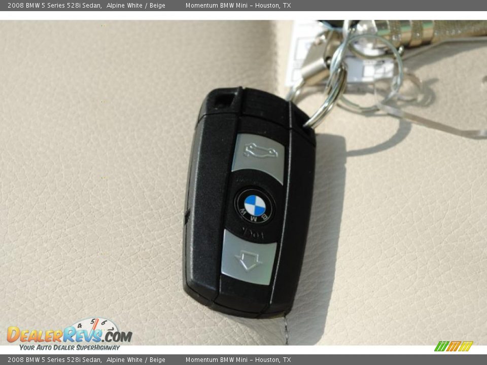 2008 BMW 5 Series 528i Sedan Alpine White / Beige Photo #20