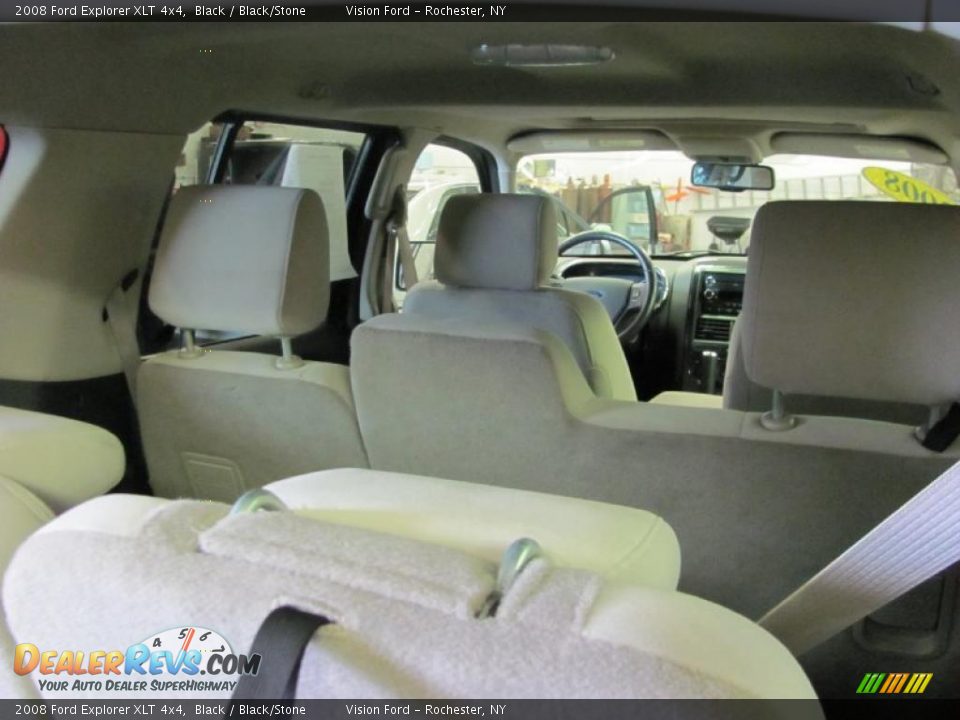 2008 Ford Explorer XLT 4x4 Black / Black/Stone Photo #8