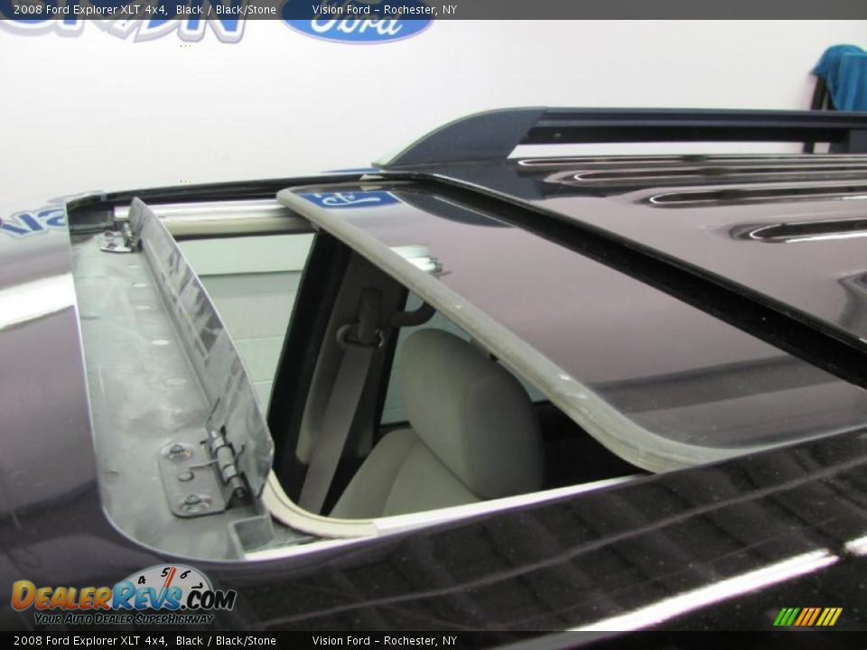 2008 Ford Explorer XLT 4x4 Black / Black/Stone Photo #9