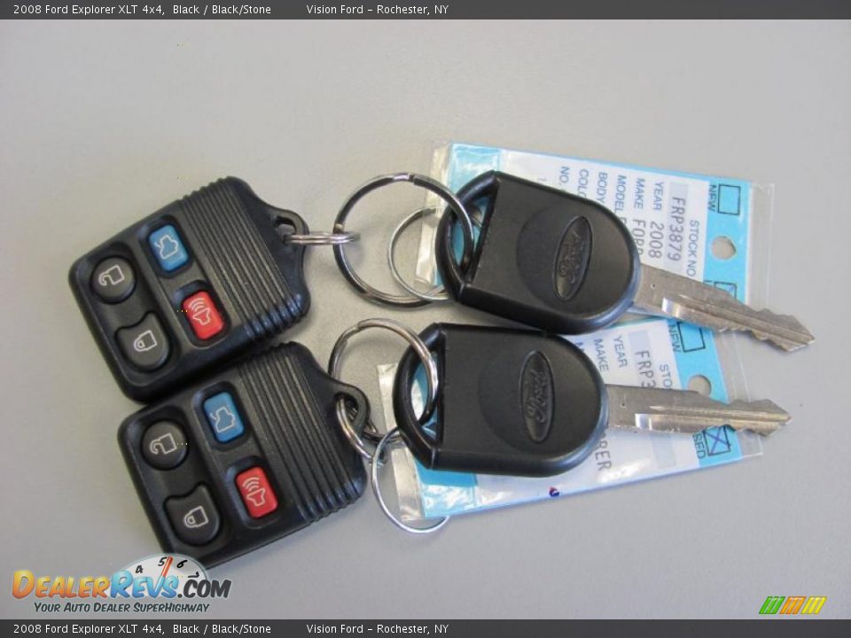 2008 Ford Explorer XLT 4x4 Black / Black/Stone Photo #11