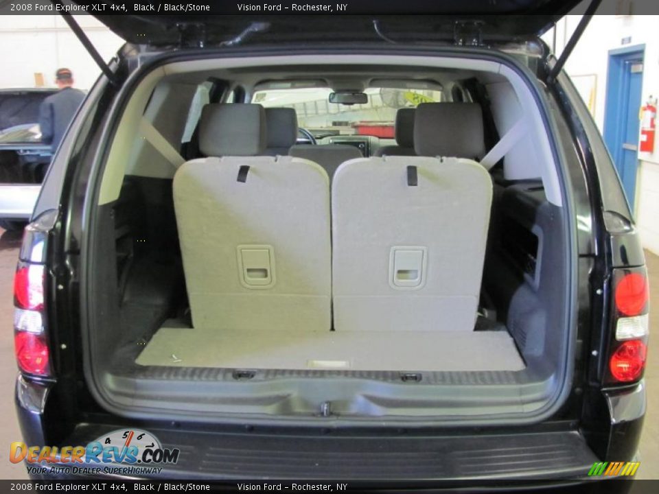 2008 Ford Explorer XLT 4x4 Black / Black/Stone Photo #12