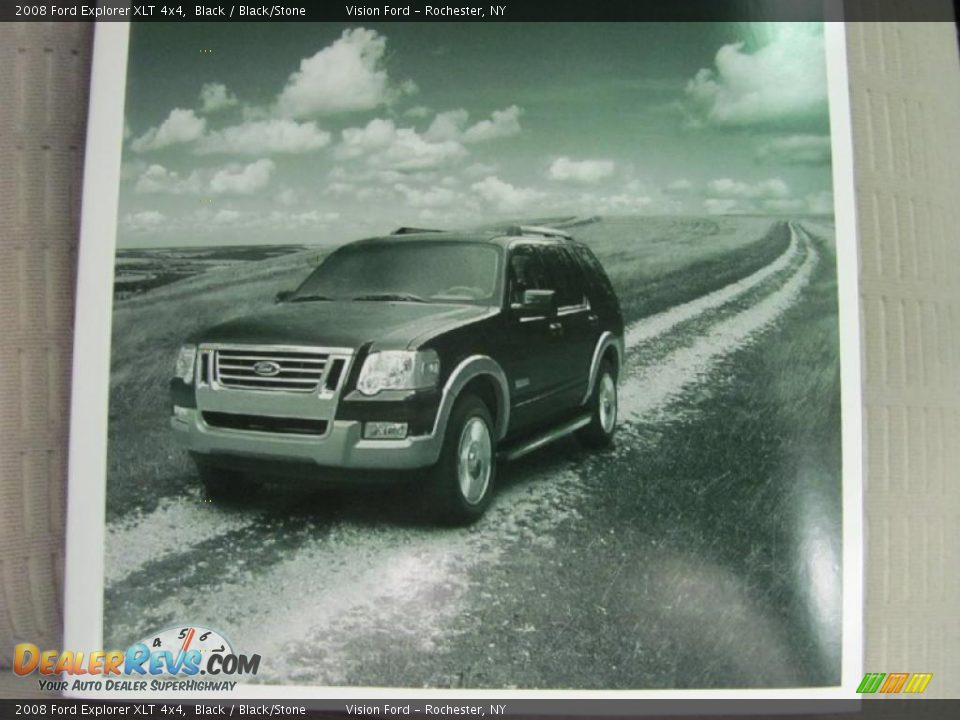 2008 Ford Explorer XLT 4x4 Black / Black/Stone Photo #13