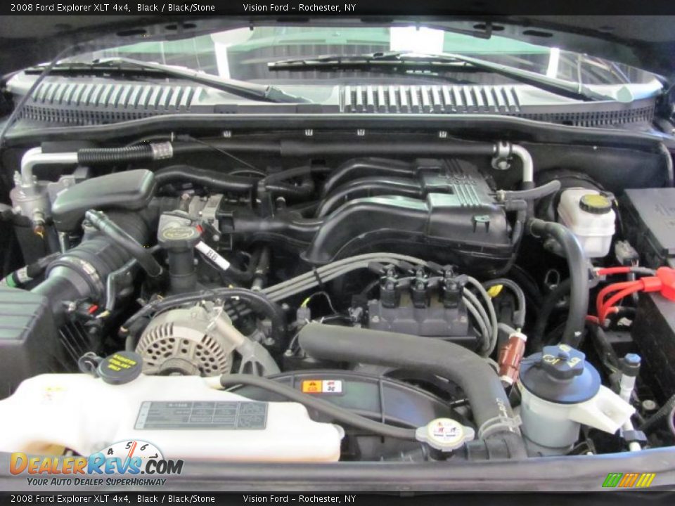 2008 Ford Explorer XLT 4x4 Black / Black/Stone Photo #14