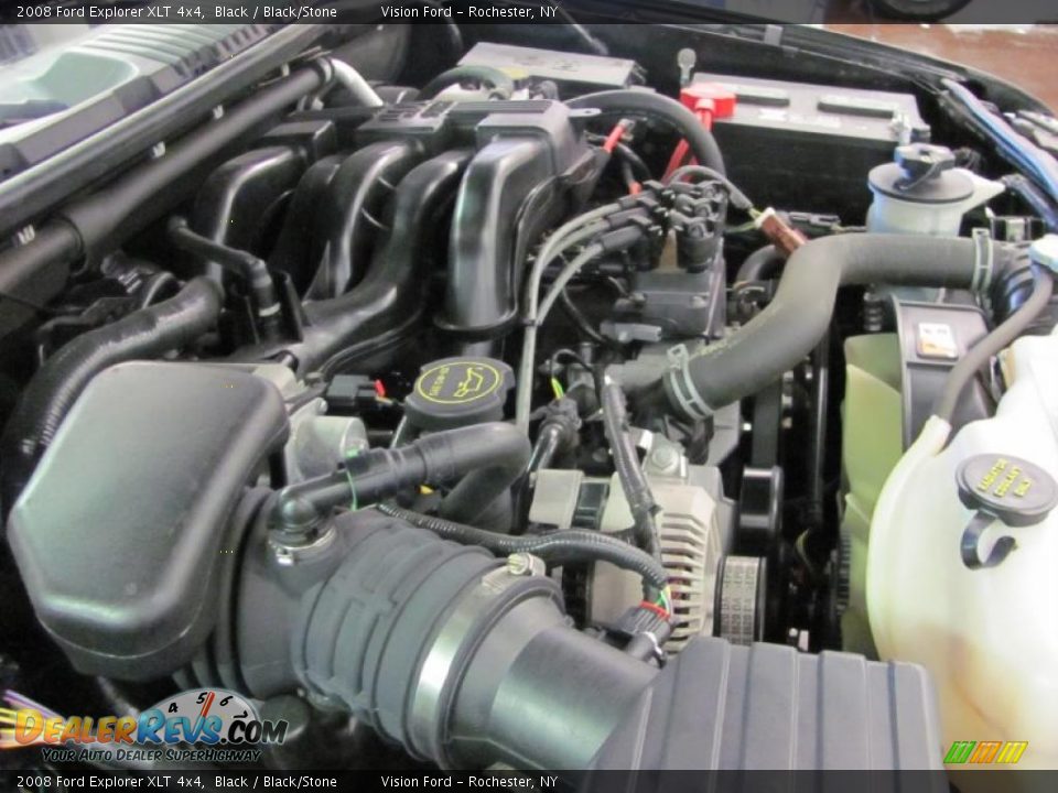 2008 Ford Explorer XLT 4x4 Black / Black/Stone Photo #15