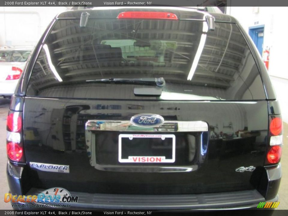 2008 Ford Explorer XLT 4x4 Black / Black/Stone Photo #18