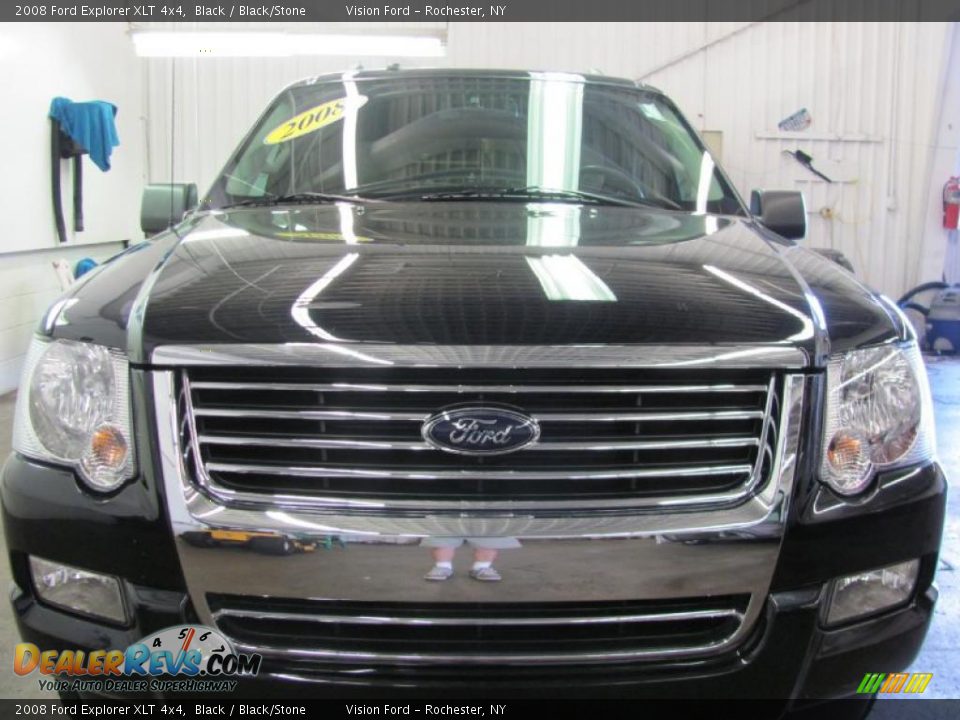 2008 Ford Explorer XLT 4x4 Black / Black/Stone Photo #20