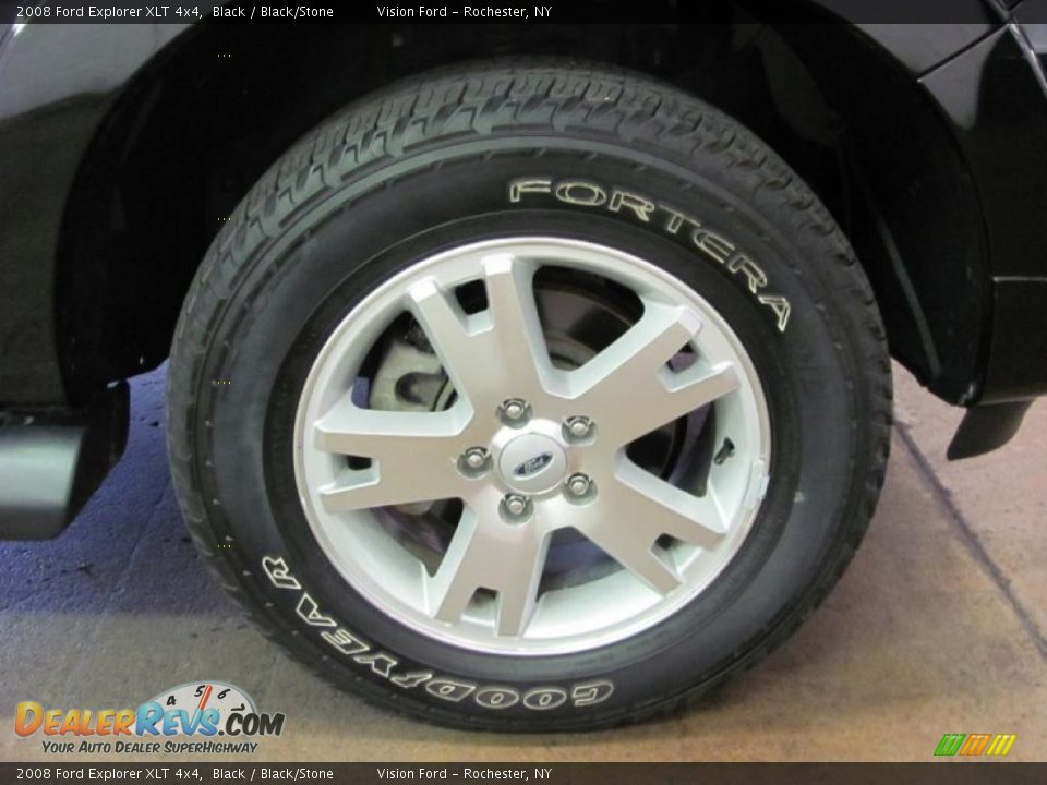 2008 Ford Explorer XLT 4x4 Black / Black/Stone Photo #21