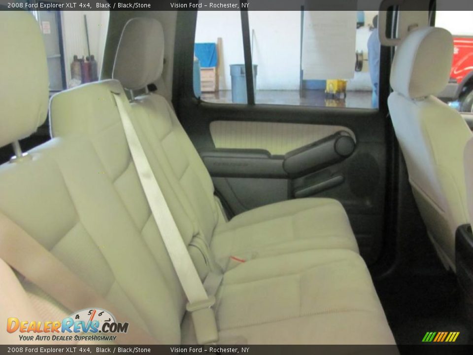 2008 Ford Explorer XLT 4x4 Black / Black/Stone Photo #23