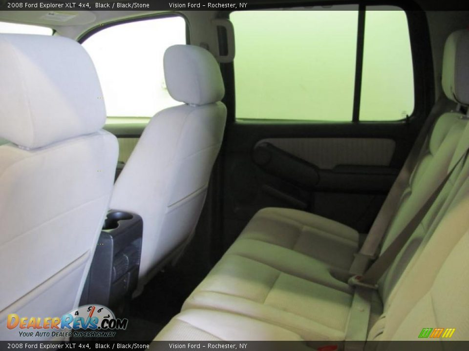 2008 Ford Explorer XLT 4x4 Black / Black/Stone Photo #25