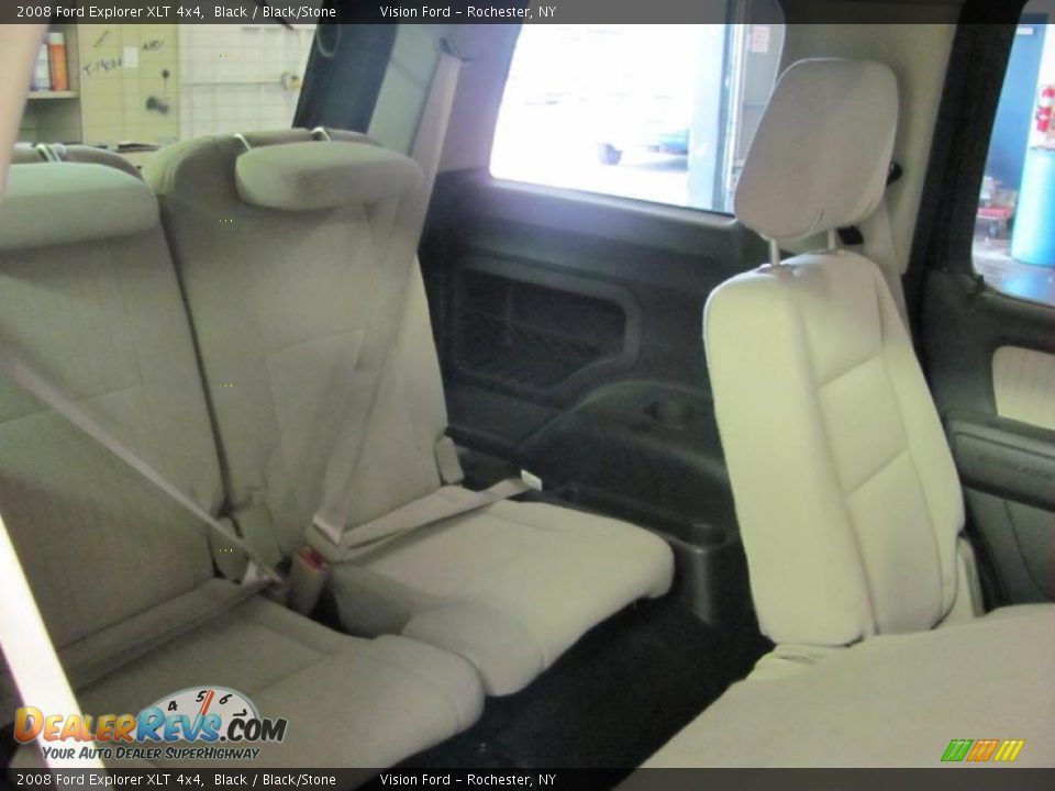 2008 Ford Explorer XLT 4x4 Black / Black/Stone Photo #26