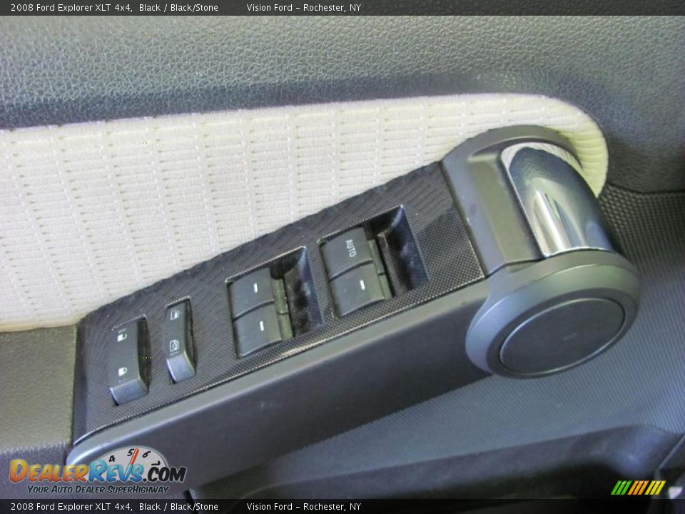 2008 Ford Explorer XLT 4x4 Black / Black/Stone Photo #29