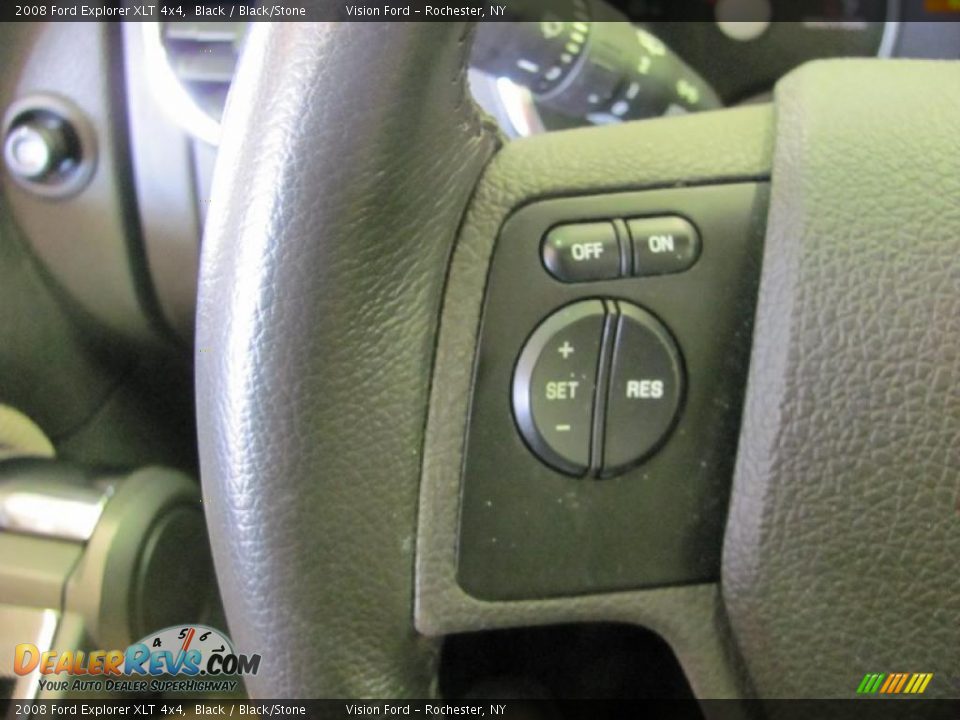 2008 Ford Explorer XLT 4x4 Black / Black/Stone Photo #34