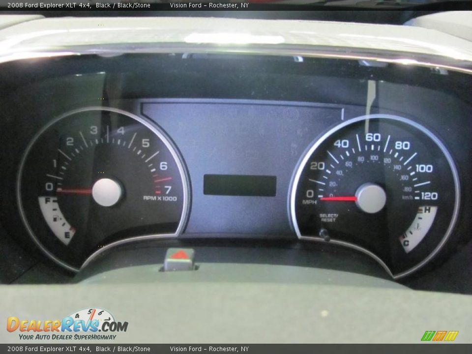 2008 Ford Explorer XLT 4x4 Black / Black/Stone Photo #35