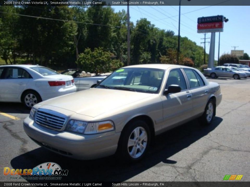 2008 Ford Crown Victoria LX Smokestone Metallic / Light Camel Photo #1