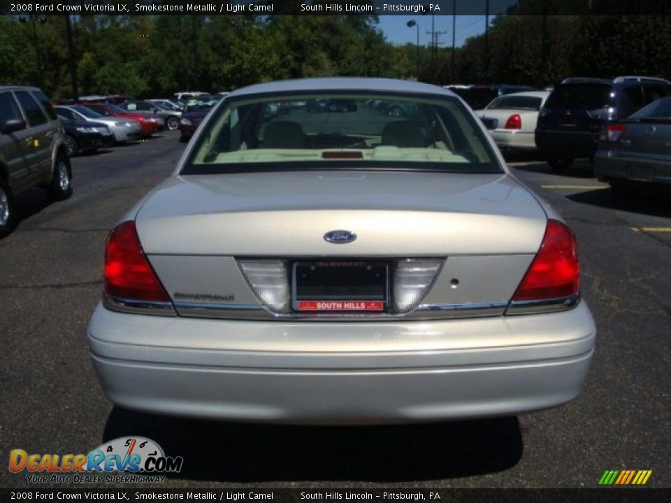 2008 Ford Crown Victoria LX Smokestone Metallic / Light Camel Photo #3