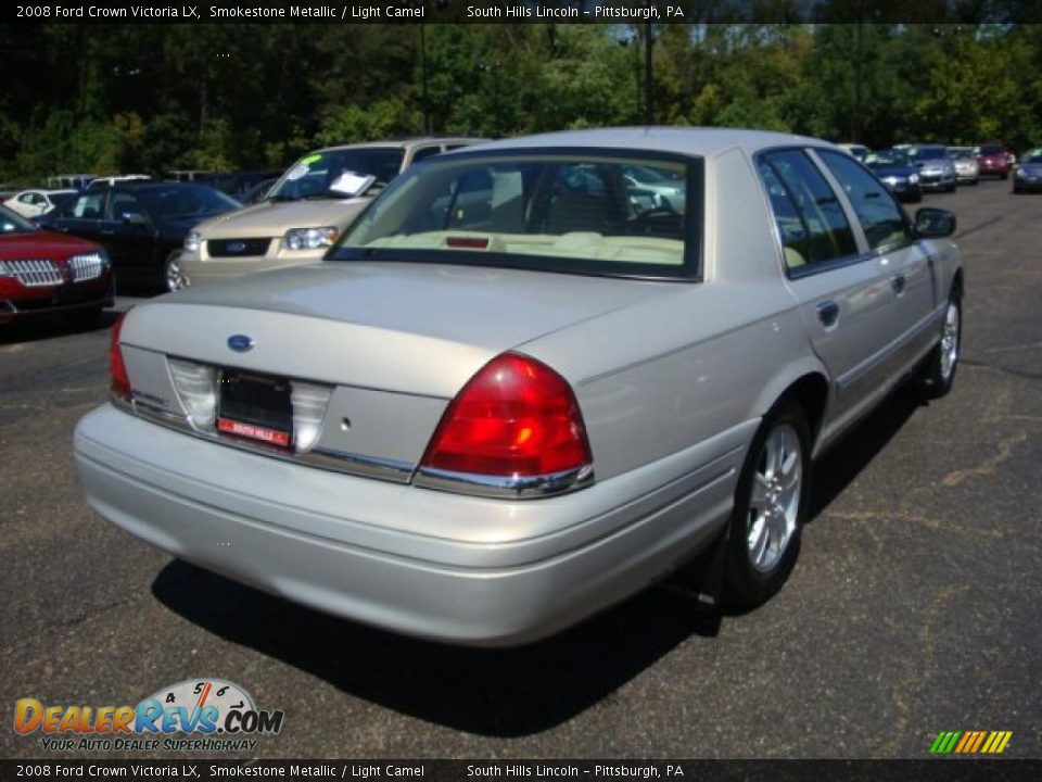 2008 Ford Crown Victoria LX Smokestone Metallic / Light Camel Photo #4