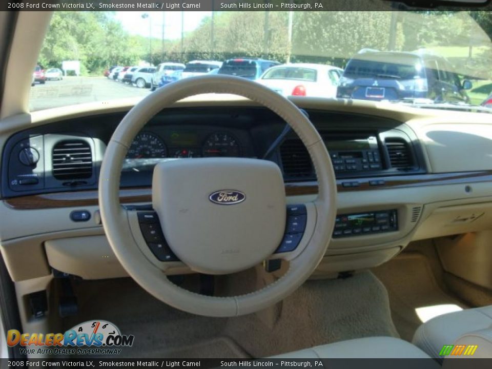 2008 Ford Crown Victoria LX Smokestone Metallic / Light Camel Photo #10