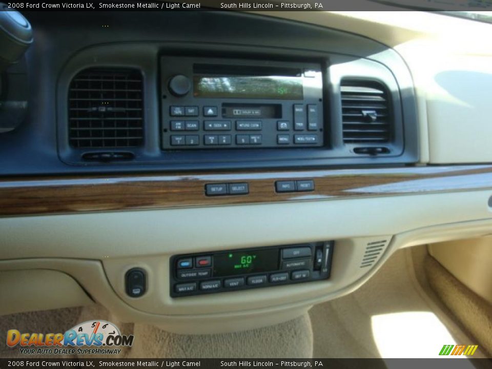 2008 Ford Crown Victoria LX Smokestone Metallic / Light Camel Photo #13