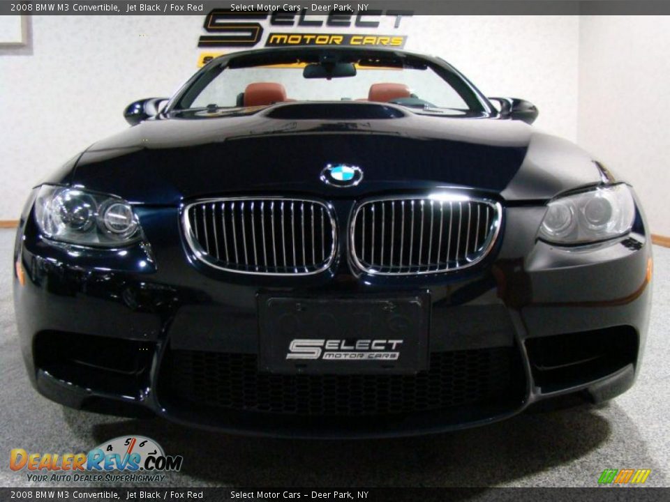 2008 BMW M3 Convertible Jet Black / Fox Red Photo #2