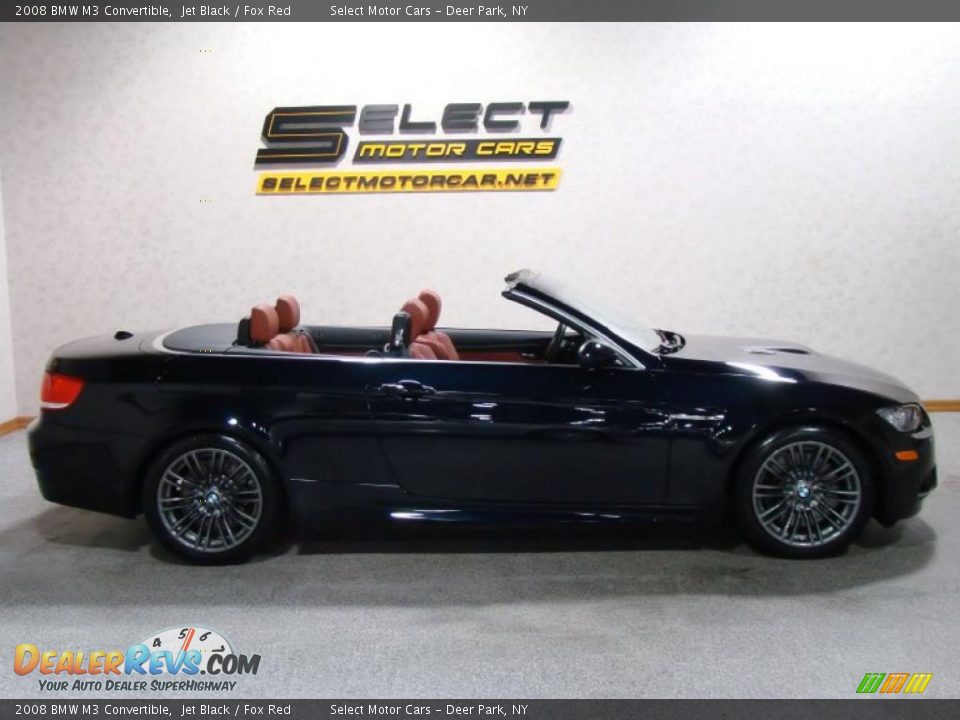 2008 BMW M3 Convertible Jet Black / Fox Red Photo #4