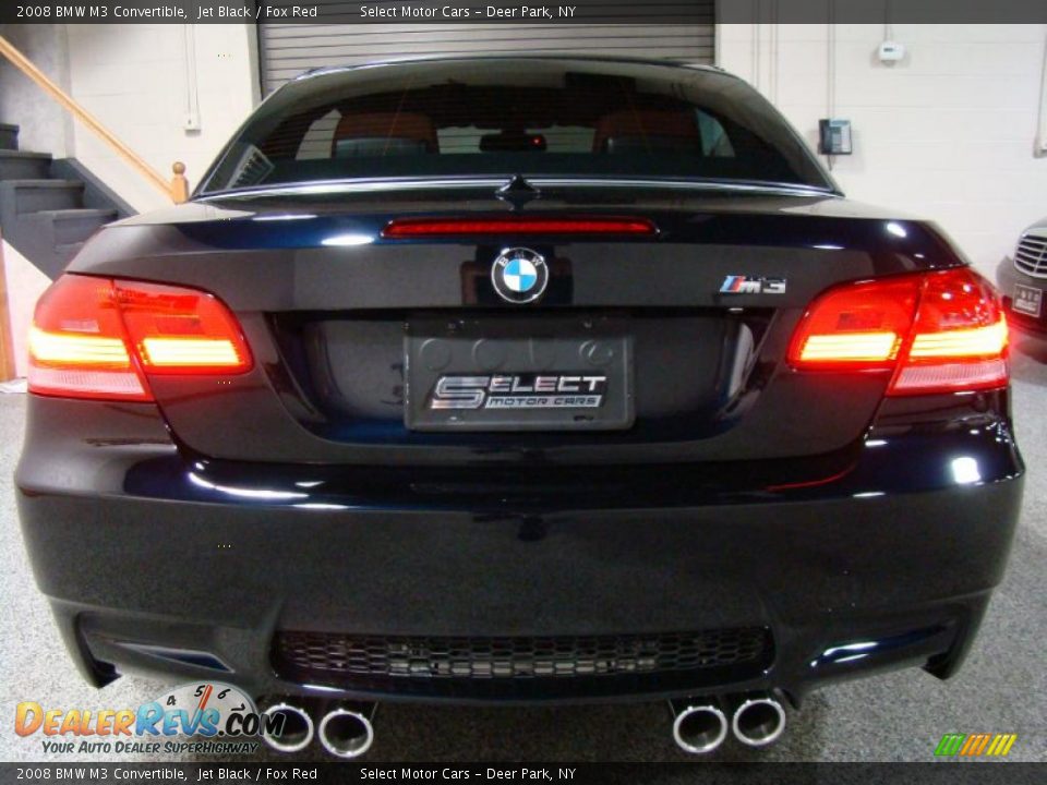2008 BMW M3 Convertible Jet Black / Fox Red Photo #5
