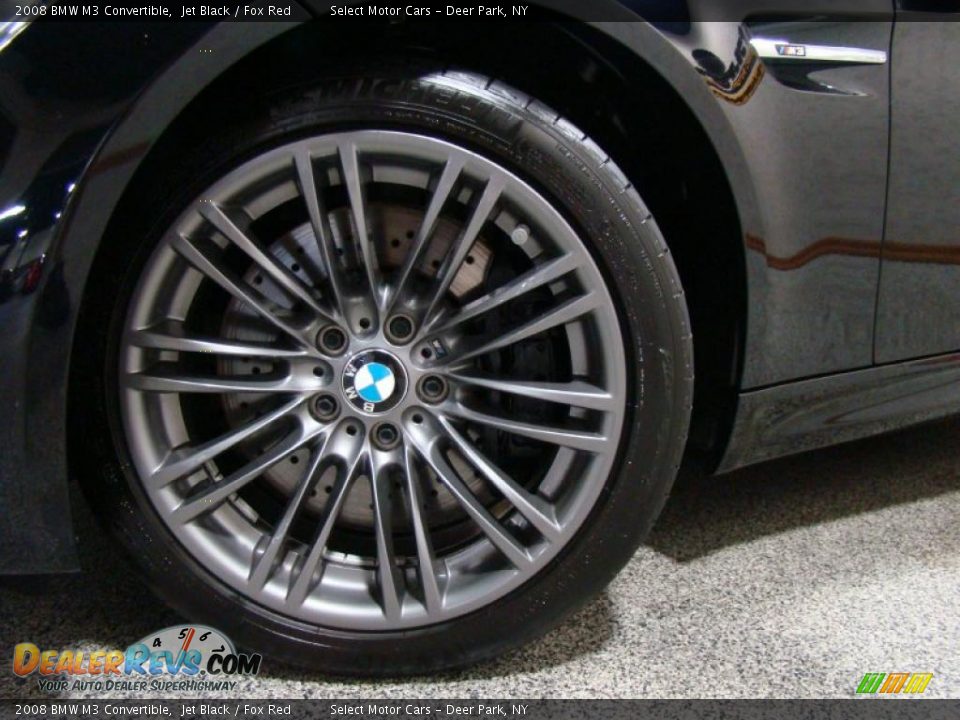2008 BMW M3 Convertible Jet Black / Fox Red Photo #6