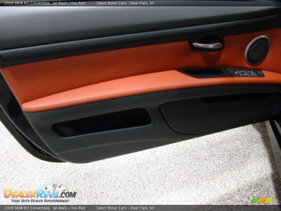 2008 BMW M3 Convertible Jet Black / Fox Red Photo #7