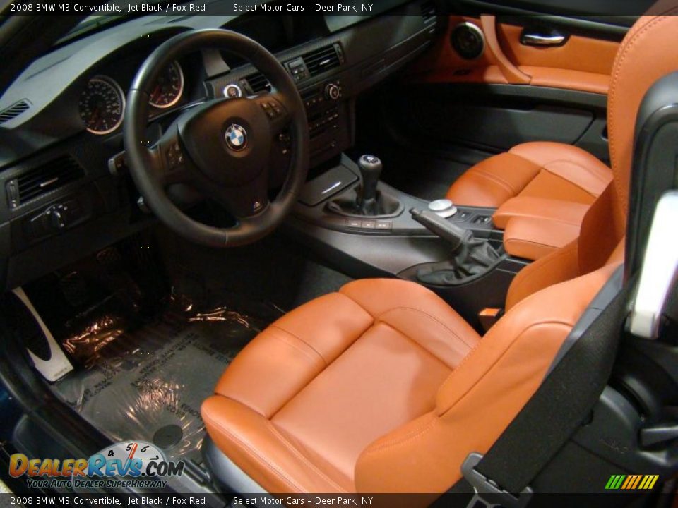 2008 BMW M3 Convertible Jet Black / Fox Red Photo #8