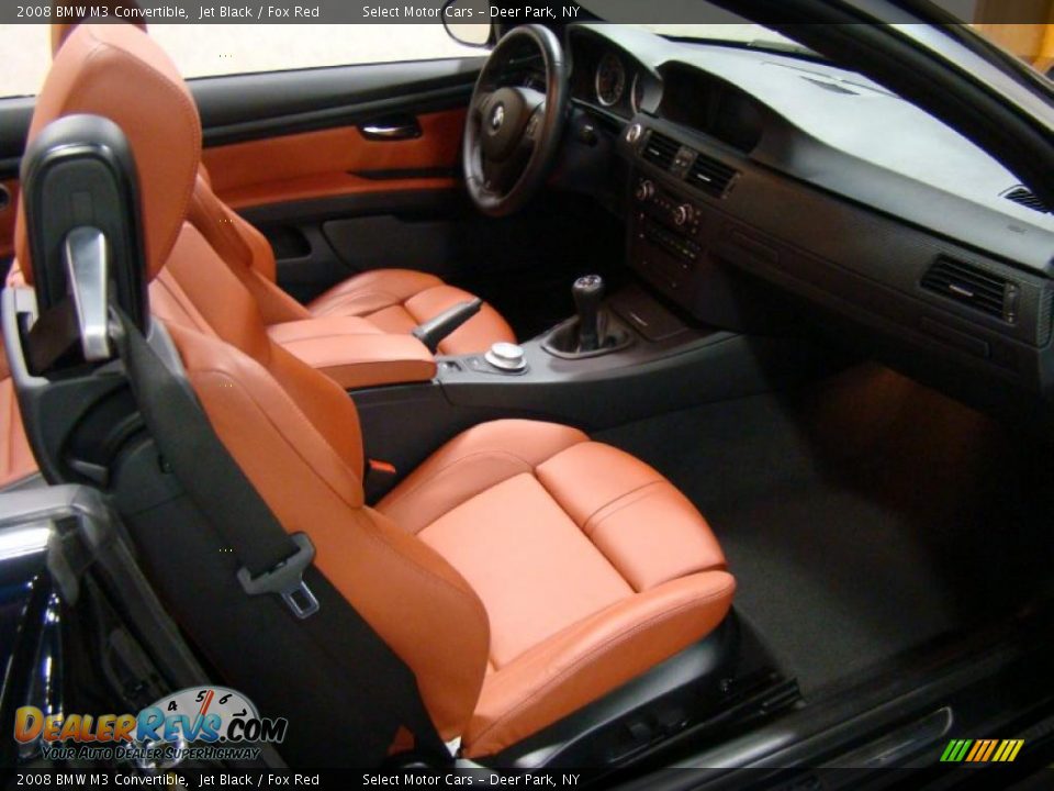 2008 BMW M3 Convertible Jet Black / Fox Red Photo #12