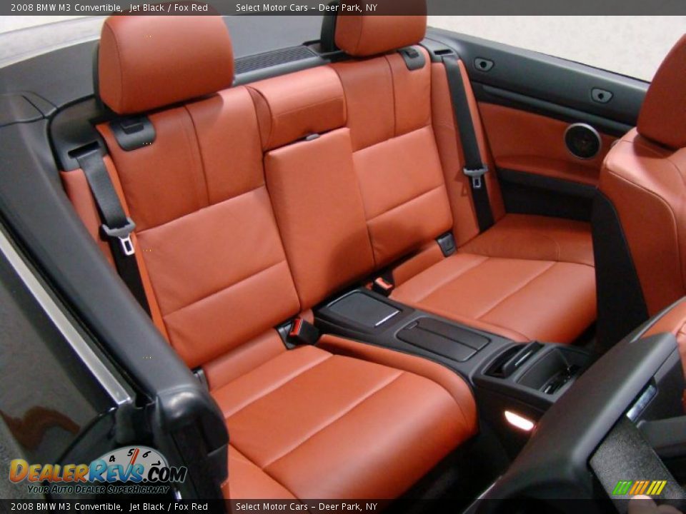 2008 BMW M3 Convertible Jet Black / Fox Red Photo #14