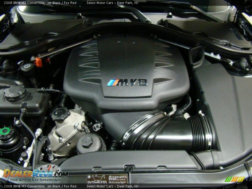 2008 BMW M3 Convertible Jet Black / Fox Red Photo #15