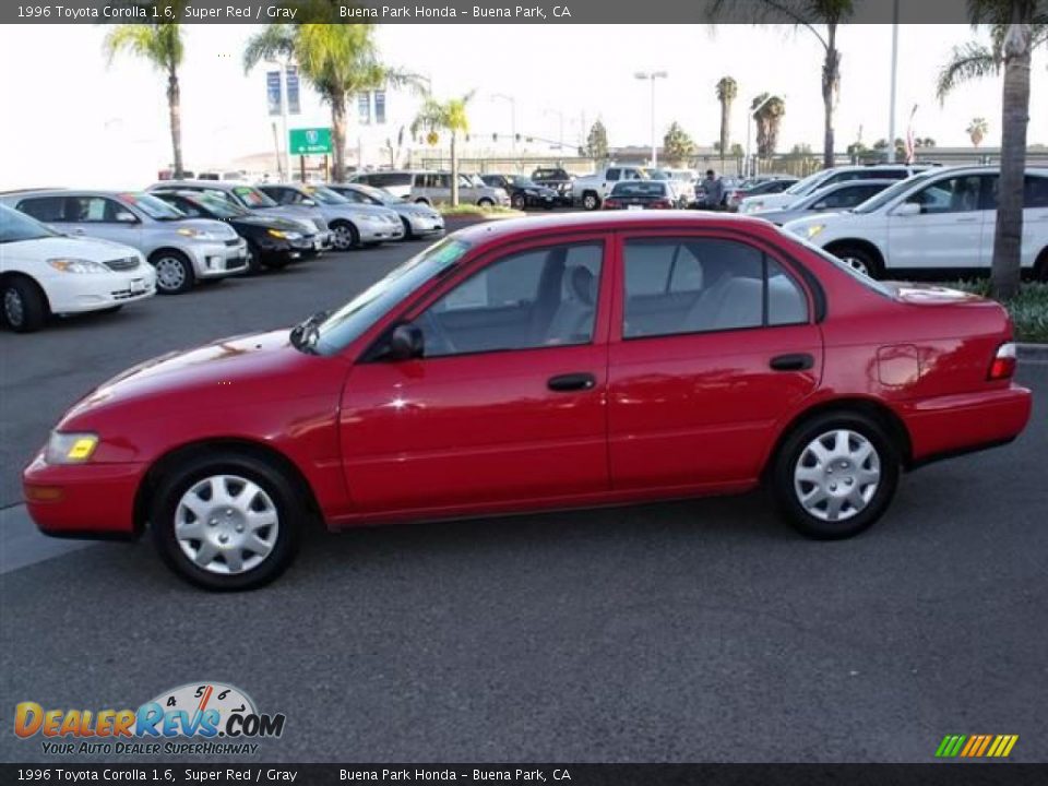 1996 Toyota Corolla 1.6 Super Red / Gray Photo #4