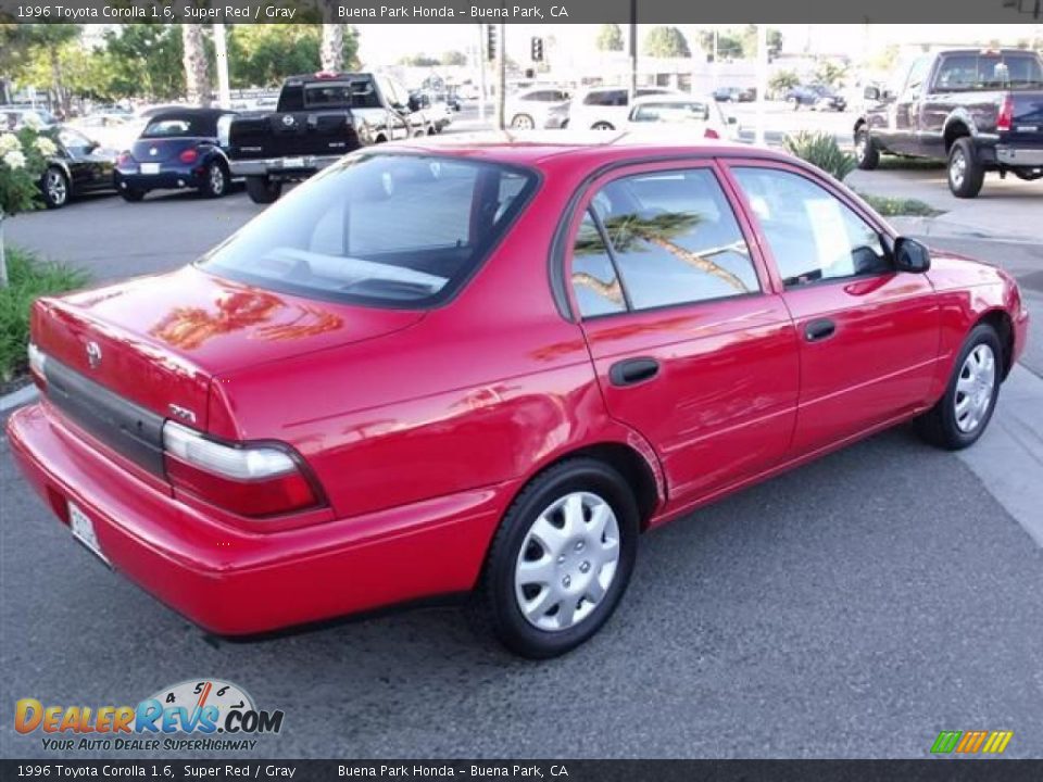 1996 Toyota Corolla 1.6 Super Red / Gray Photo #7