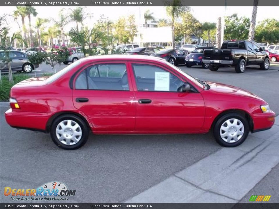 1996 Toyota Corolla 1.6 Super Red / Gray Photo #8