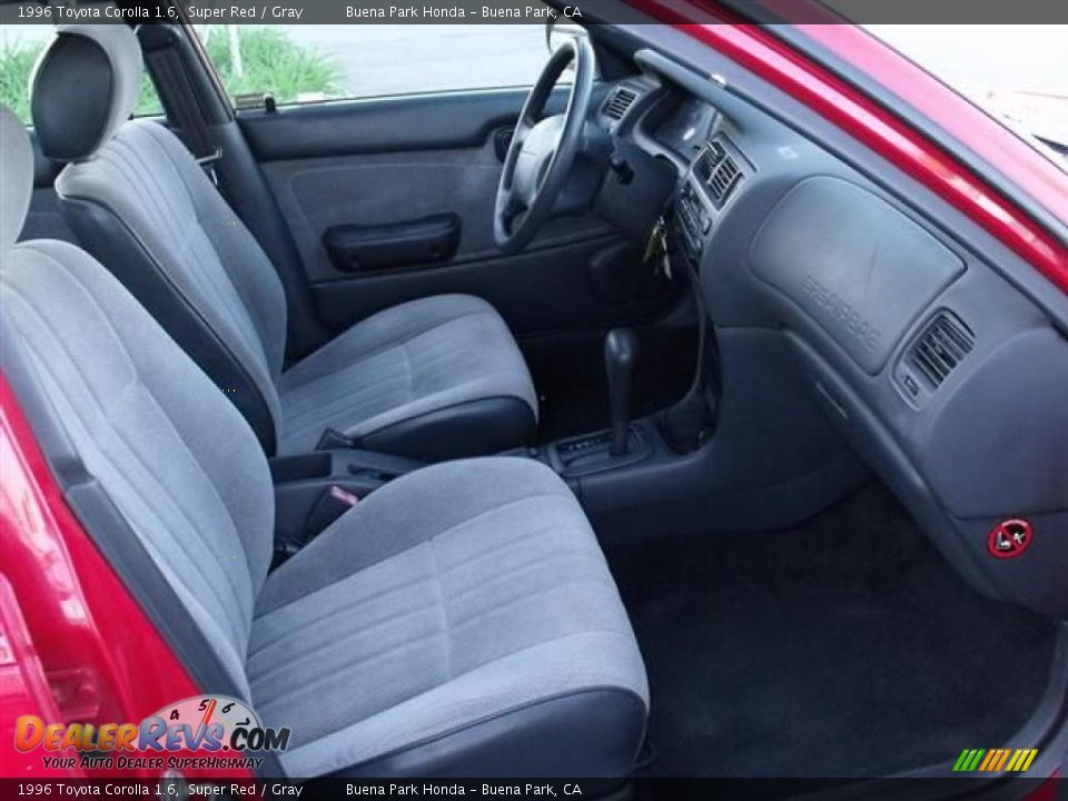 1996 Toyota Corolla 1.6 Super Red / Gray Photo #13