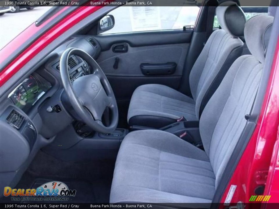 1996 Toyota Corolla 1.6 Super Red / Gray Photo #18
