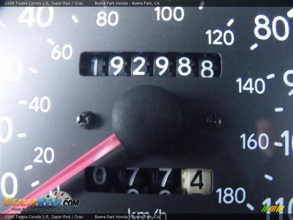 1996 Toyota Corolla 1.6 Super Red / Gray Photo #22
