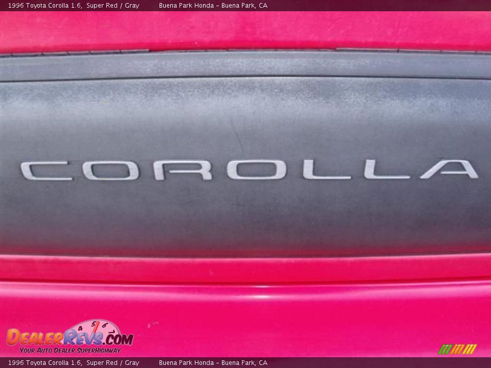 1996 Toyota Corolla 1.6 Super Red / Gray Photo #29