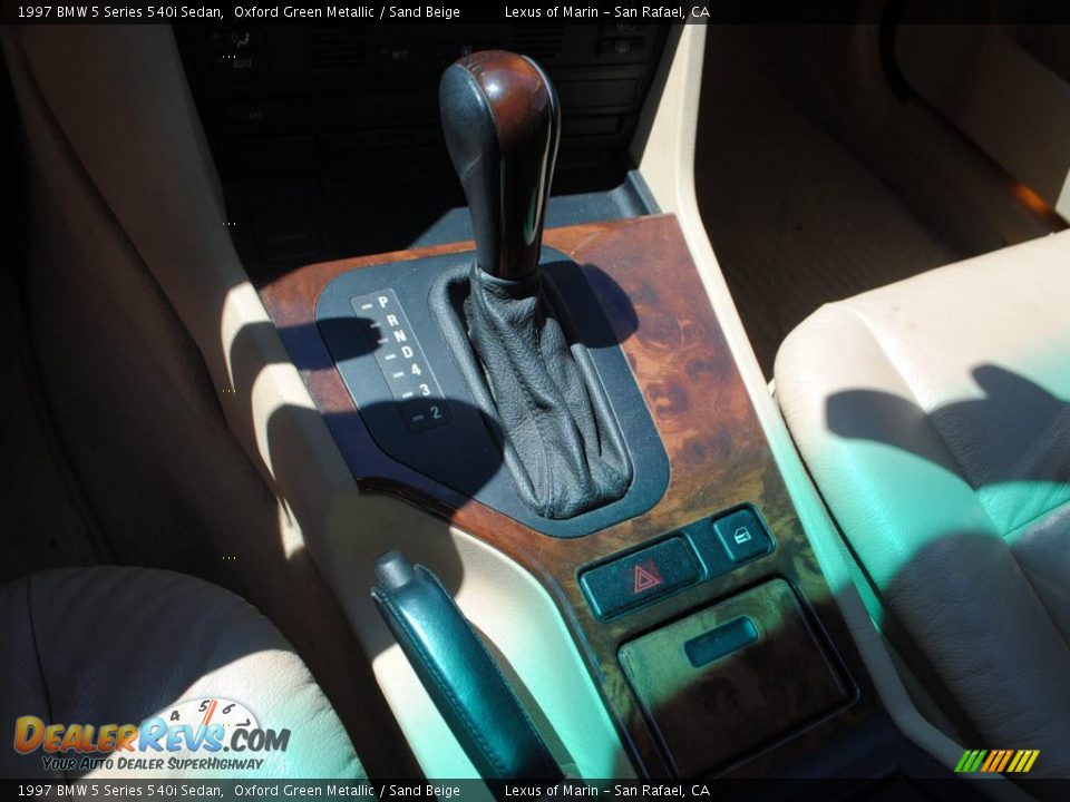 1997 BMW 5 Series 540i Sedan Oxford Green Metallic / Sand Beige Photo #15