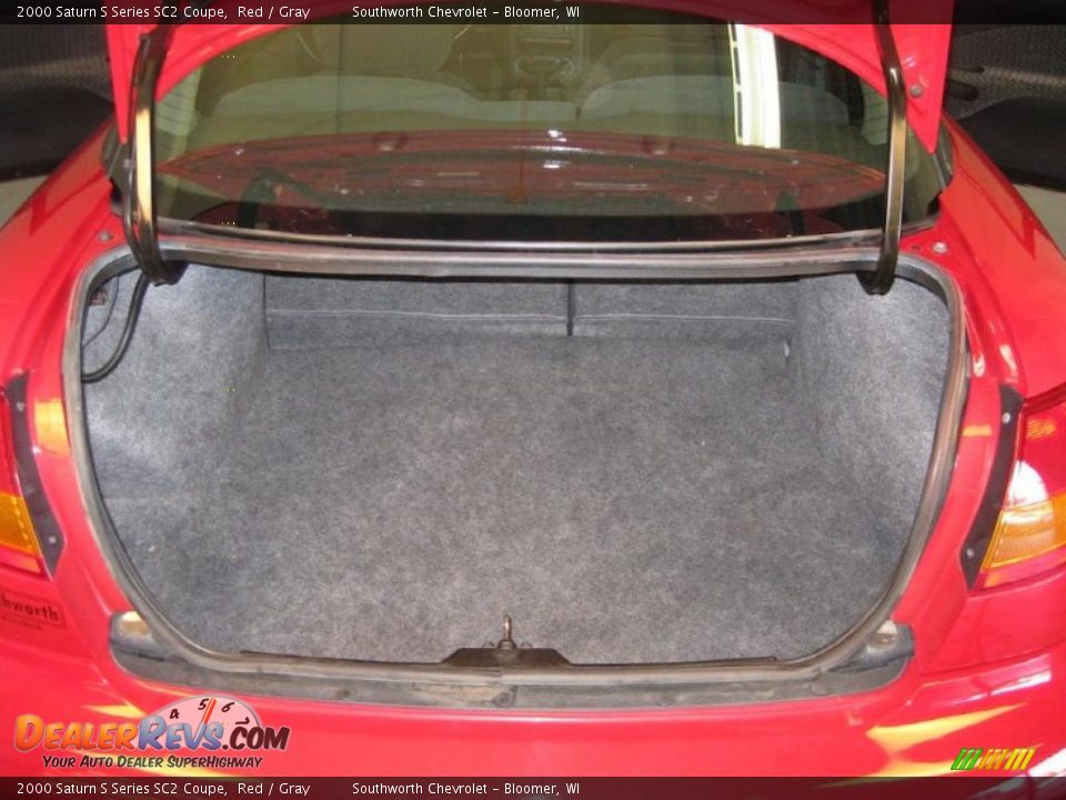 2000 Saturn S Series SC2 Coupe Red / Gray Photo #9