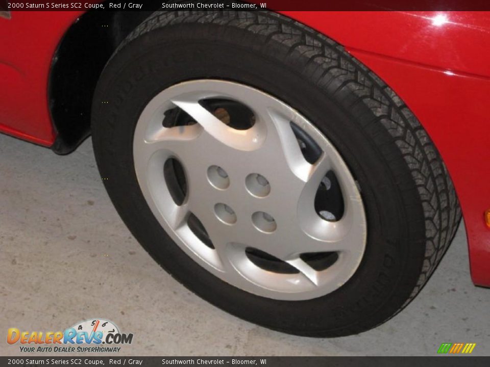 2000 Saturn S Series SC2 Coupe Red / Gray Photo #11