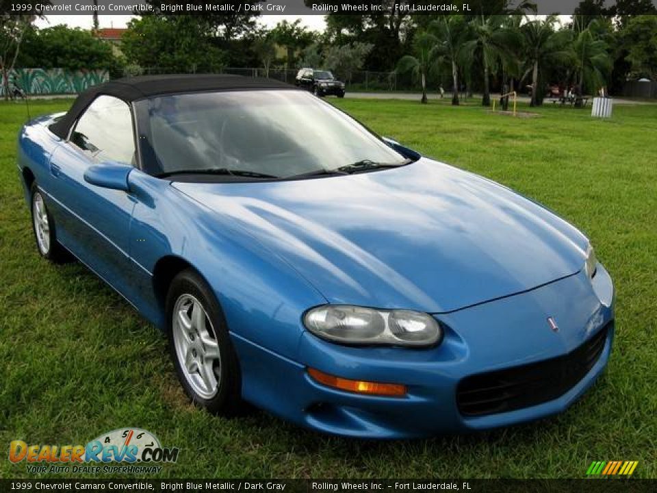 1999 Chevrolet Camaro Convertible Bright Blue Metallic / Dark Gray Photo #1