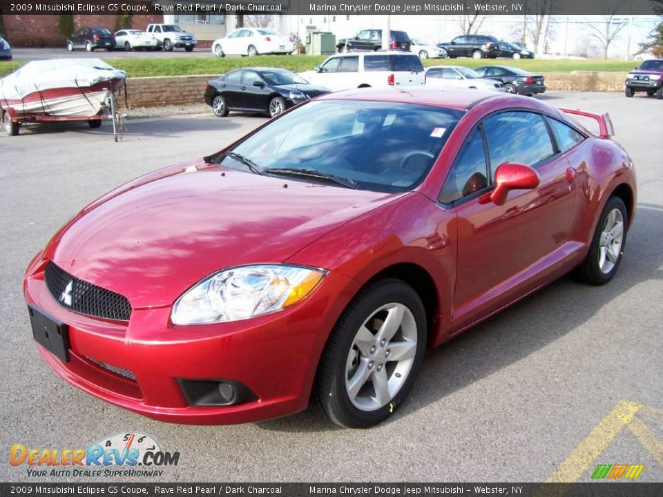 2009 Mitsubishi Eclipse GS Coupe Rave Red Pearl / Dark Charcoal Photo #1