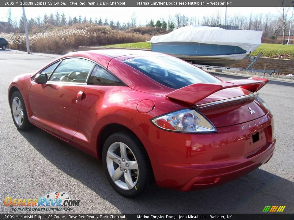 2009 Mitsubishi Eclipse GS Coupe Rave Red Pearl / Dark Charcoal Photo #3