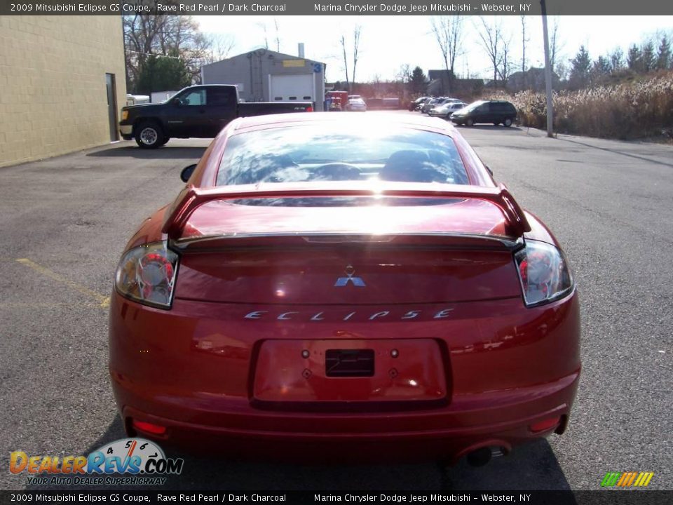 2009 Mitsubishi Eclipse GS Coupe Rave Red Pearl / Dark Charcoal Photo #4